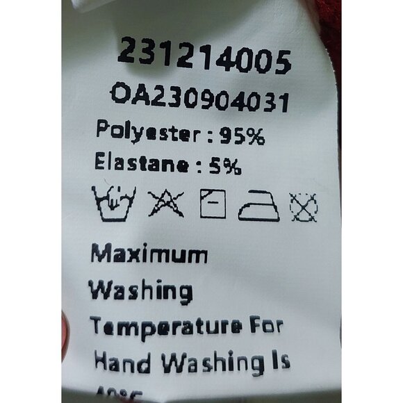 NWT Commense Women's Red Ribbed Wrap Sweater Size XL - Picture 8 of 8